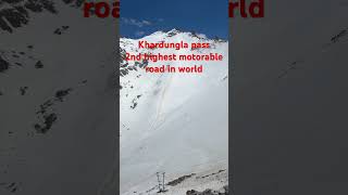 Khardungla pass- 19May 2024 #laddakh #automobile #leh #travel #khardungla #snow #khardunglatop