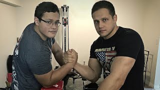 Arm Wrestling With Brother | Training 2020