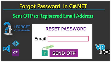 Create Forgot Password System in C#.NET using SQL Server Database?