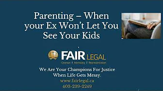 What To Do When Your Ex Won't Let You See Your Kids - Parenting During A Divorce