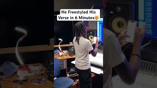 RAPPER GOES CRAZY IN THE STUDIO😳🔥 #freestyle #studio #wow #fire #omg #song #music #explore #share