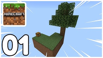Minecraft: PE - Gameplay Walkthrough Part 01 - Original Skyblock (iOS, Android)