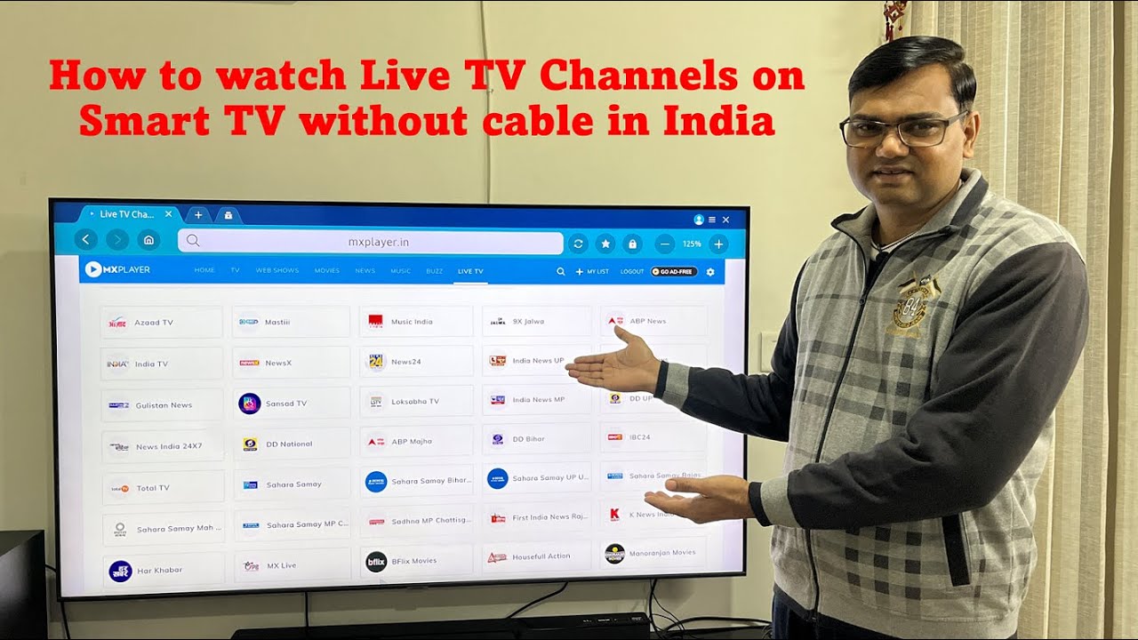 How to watch LIVE TV on SMART TV without cable in India How to watch LIVE TV on Smart TV