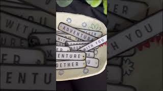 Faux Enamel dangles from inkjet printed ephemera (short)