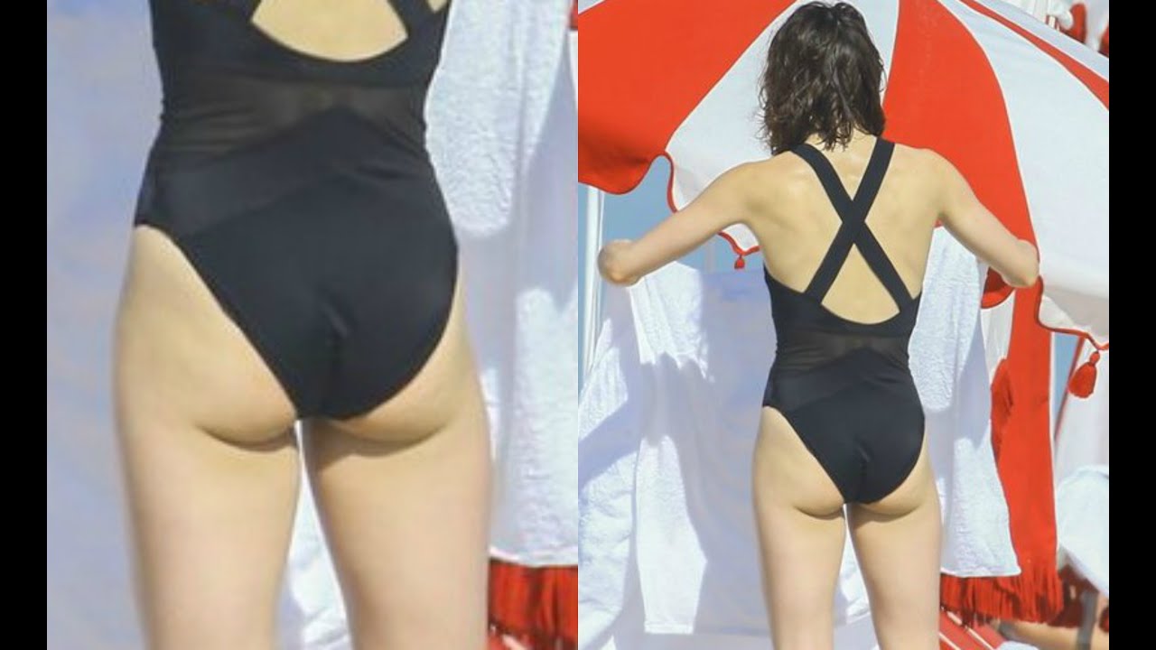 Daisy Ridley Hot Buttcheeks Visible In Black Bikini - YouTube.