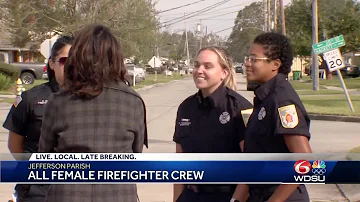 Jefferson Parish makes history with all-female fire crew