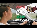 Chinese muslim reciting the quran while driving