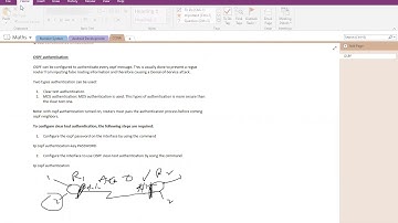 OSPF MD5 Authentication and clear text authentication
