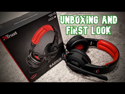 Trust GXT 310 Radius Gaming Headset | UNBOXING and FIRST LOOK