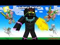Playing as ULTIMATE BLACK PANTHER in Minecraft