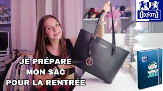 JE PREPARE MON SAC POUR LA RENTREE