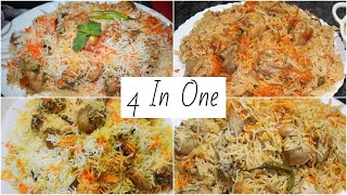 4 In One | Iftar Dawat Biryani | 4 Best Biryani ki Recipes By Yasmin Huma Khan