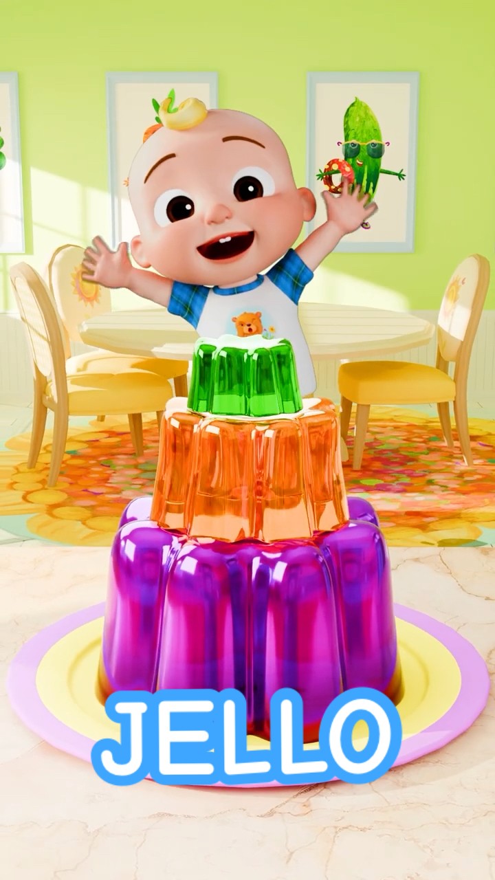 Mixing Colors with JELLO ? ? ?! Learning Colors for Kids! #shorts #cocomelon #jello