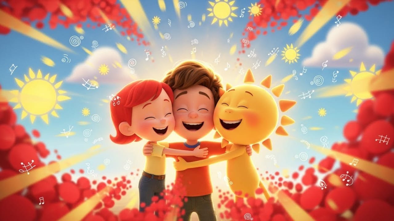 Hug Under the Rainbow Mist 🤗🌈☁️