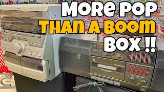 Vintage Boom Box Thrift Find (more thrift than Boom)