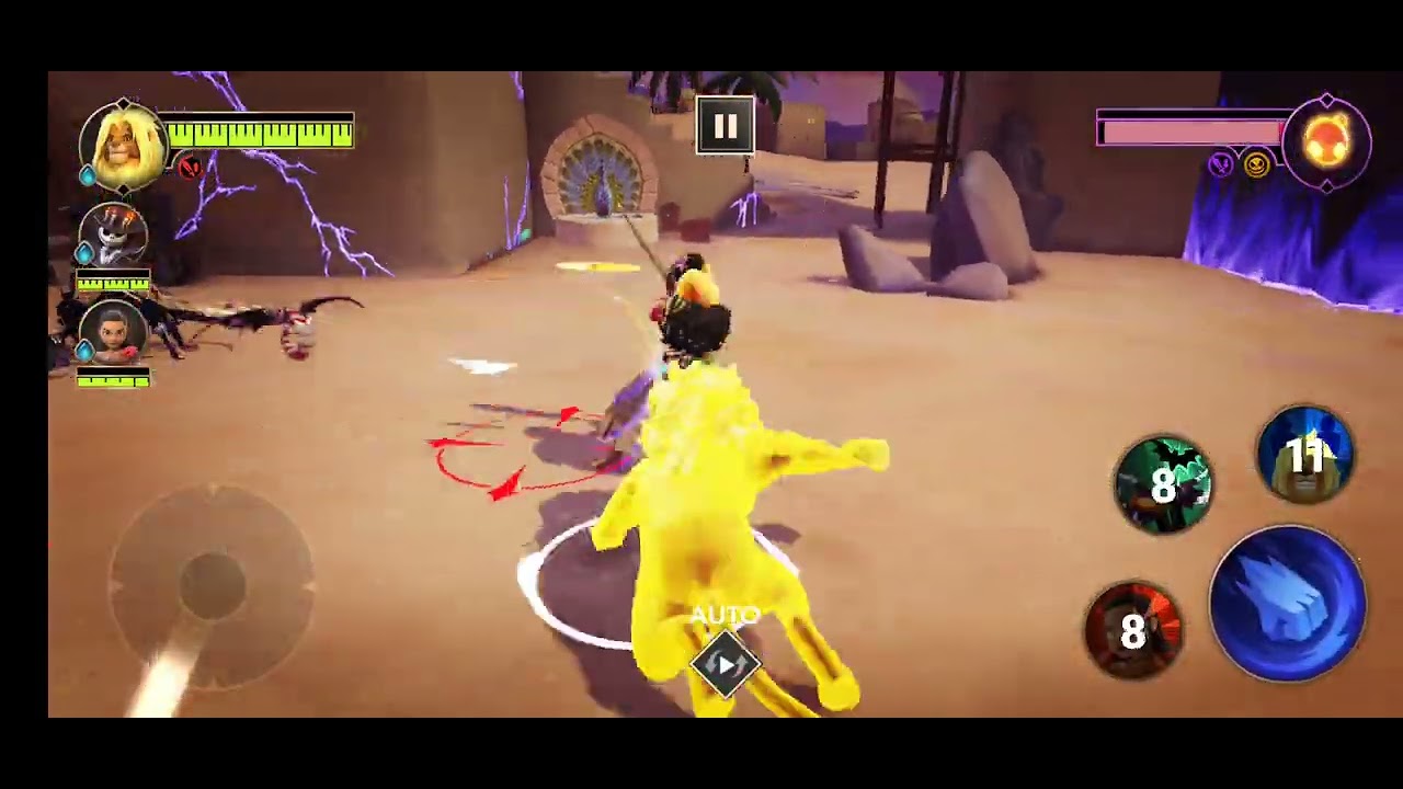 Disney Mirrorverse (2022) - Testing Moana in Simba's Team