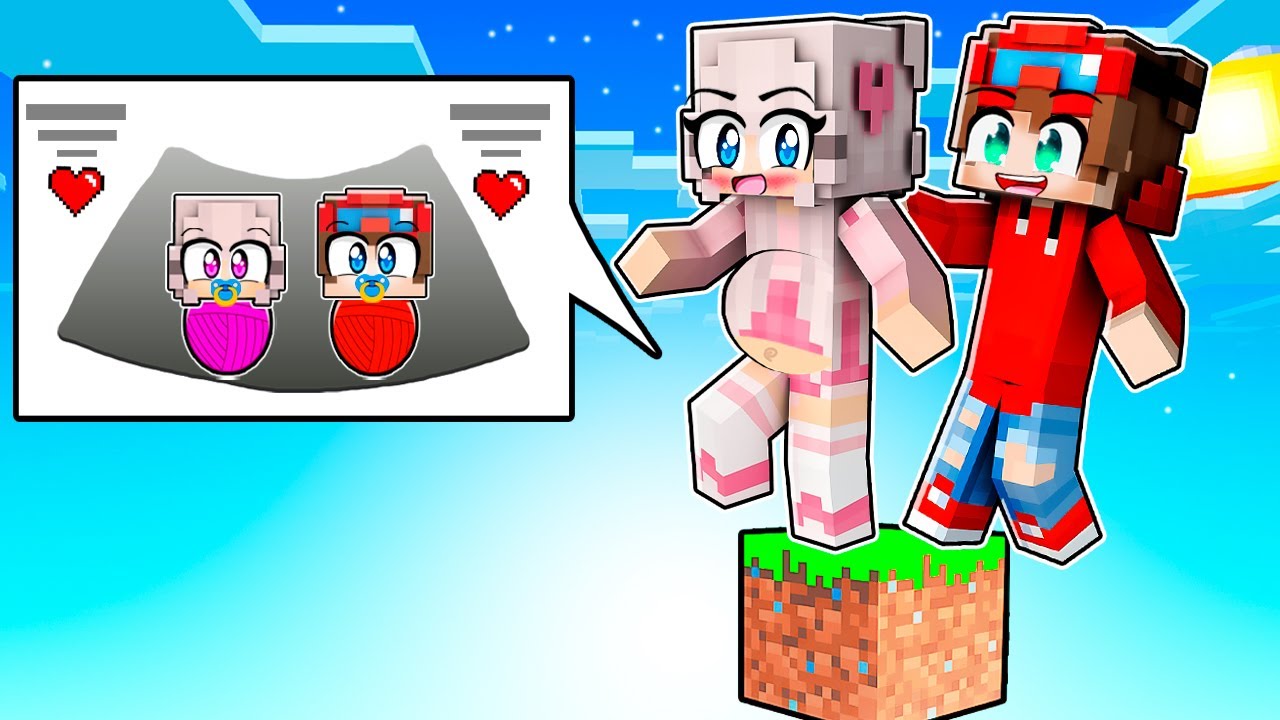 Tenemos DOS BEBÉS en UN SOLO BLOQUE en Minecraft! 👶🏻😱 - YouTube
