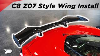 C8 Z07 Style Wing Install - Paragon Performance