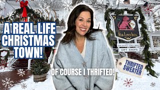 Our Cozy Christmas Getaway in Stockbridge, MA & Some Goodwill Thrifting!