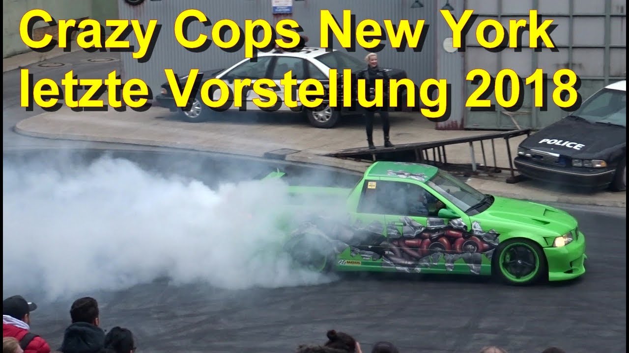 Movie Park Germany letzte Crazy Cops New York Show für 2018 - The Action Stunt Show - 04.11.2018