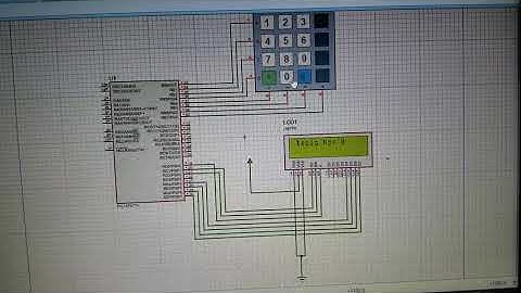 Teclado matricial 4x4 y LCD 16x2 | Proteus| PIC16F877A