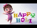 Happy holi  funny cartoon for kids  nunu tv