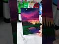 Easy Way To Paint A Purple Night Sky Acrylic Painting For Beginners 