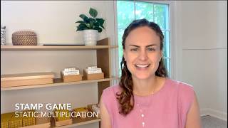 Montessori Stamp Game: Static Multiplication Lesson