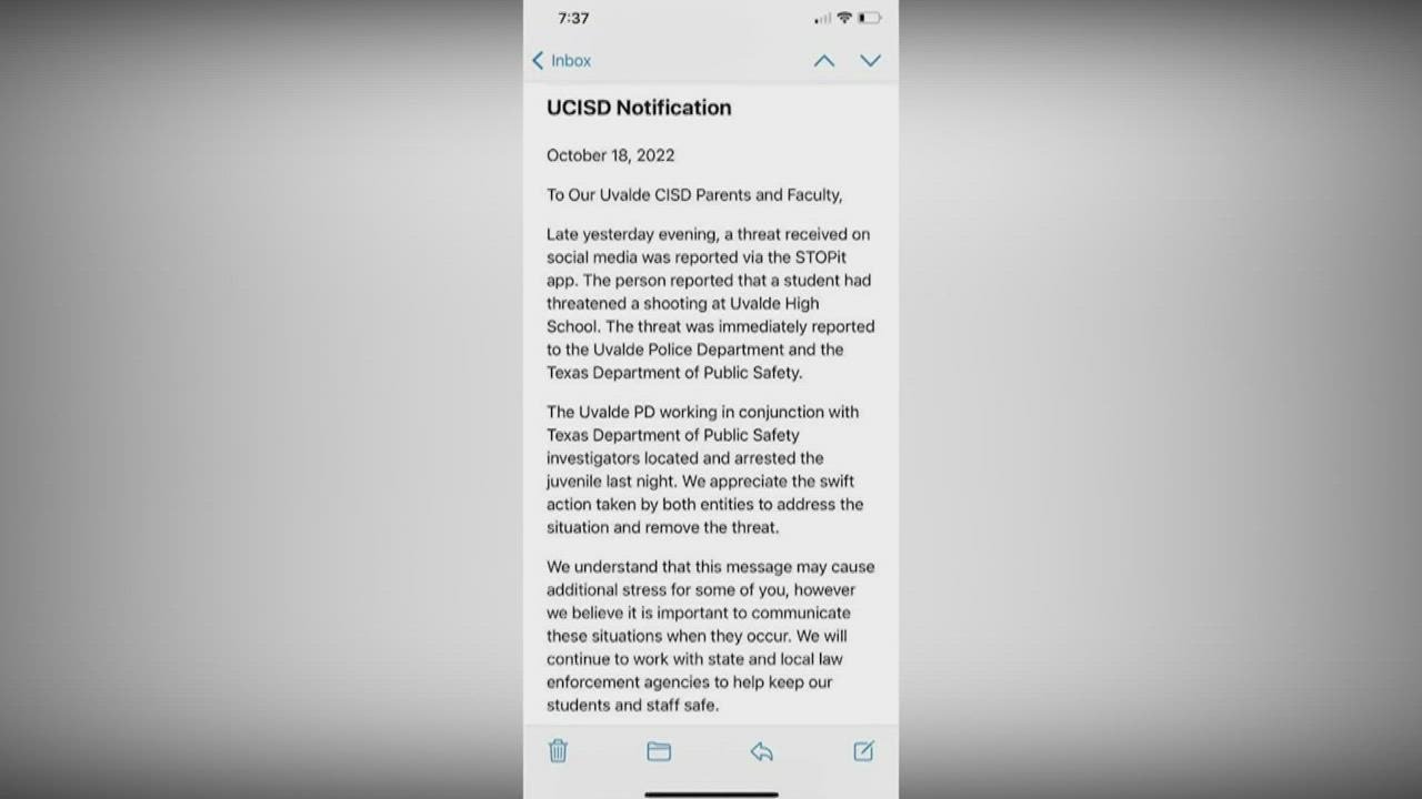 Student arrested after making school threats against Uvalde High School ...