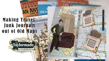 How to put together a junk journal using an old map