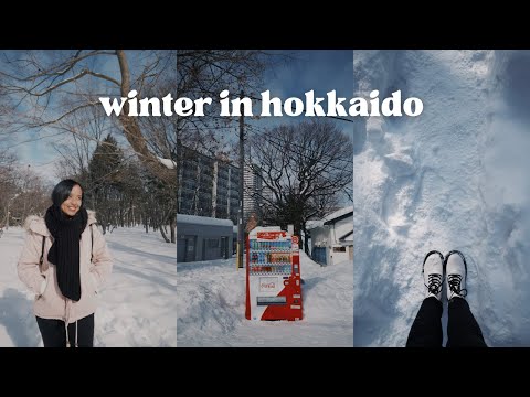 hokkaido travel vlog | 5 days in sapporo, winter festival, day trip to otaru, snowy days
