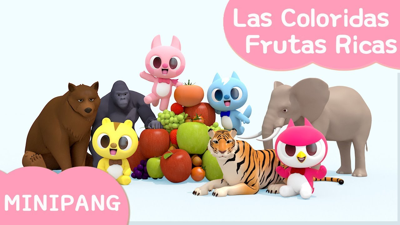 ⁣[미니팡 에스파냐] Las Coloridas Frutas Ricas  | 교육동요 | 에스파냐어 동요 | 스페인어 | 볼트 | 새미 | 루시 | 맥스 | 미니팡 3D동요!