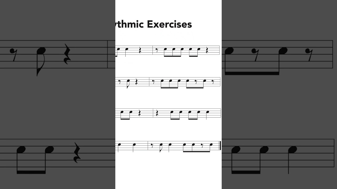 Ритмические упражнения без инструмента 