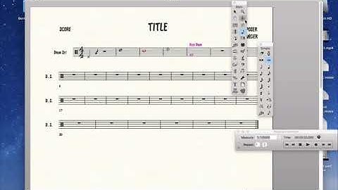 Berklee Drum set notation in FINALE 25 part 6