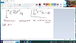 Annoying calculations:  Normal Distribution: mean, variance, moment generating function