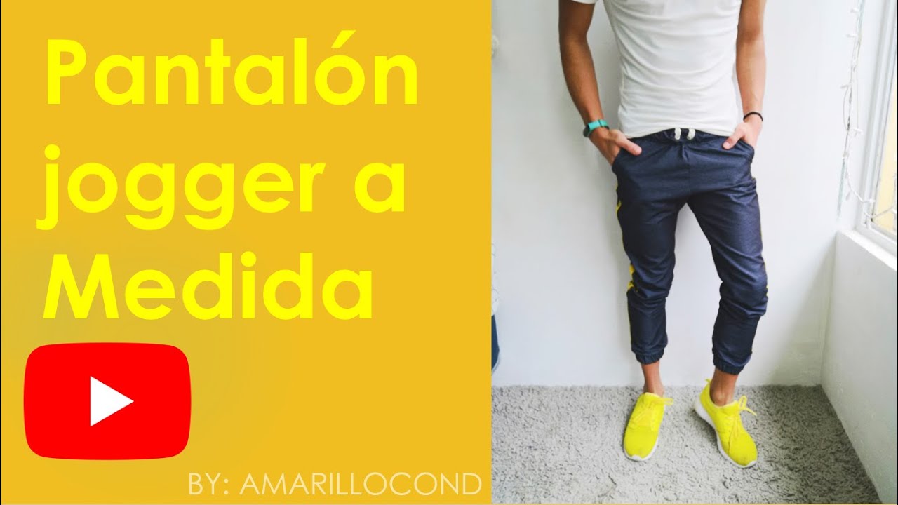 Como hacer un Pantalón Jogger (a medida) de molde base (Super Fácil) -  YouTube