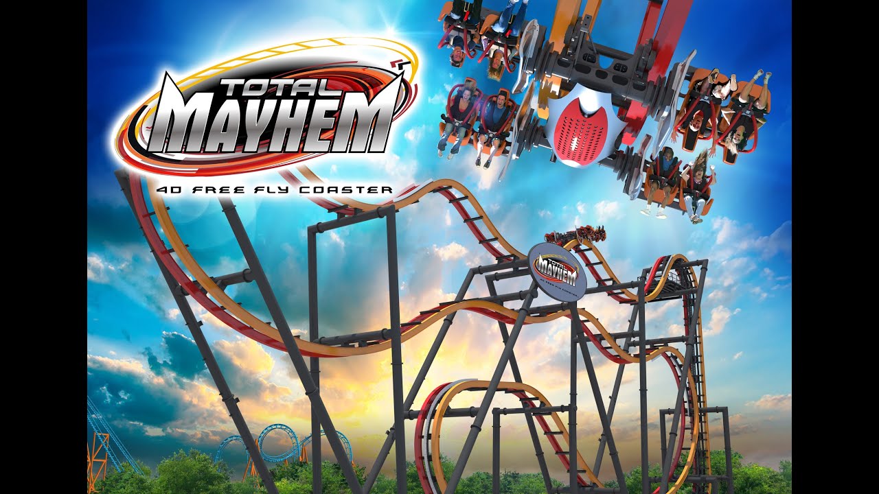 48グループコースター Six Flags Great Adventure unveils plans for new 'Total Mayhem