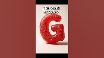 3D text effect in ChatGPT #text #design #graphics #typography #3d #ai #chatgpt #candy #youtubeshorts