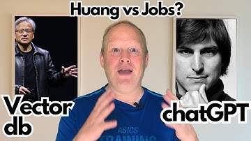 chatGPT AI compares Steve Jobs and Jensen Huang using a Vector Database