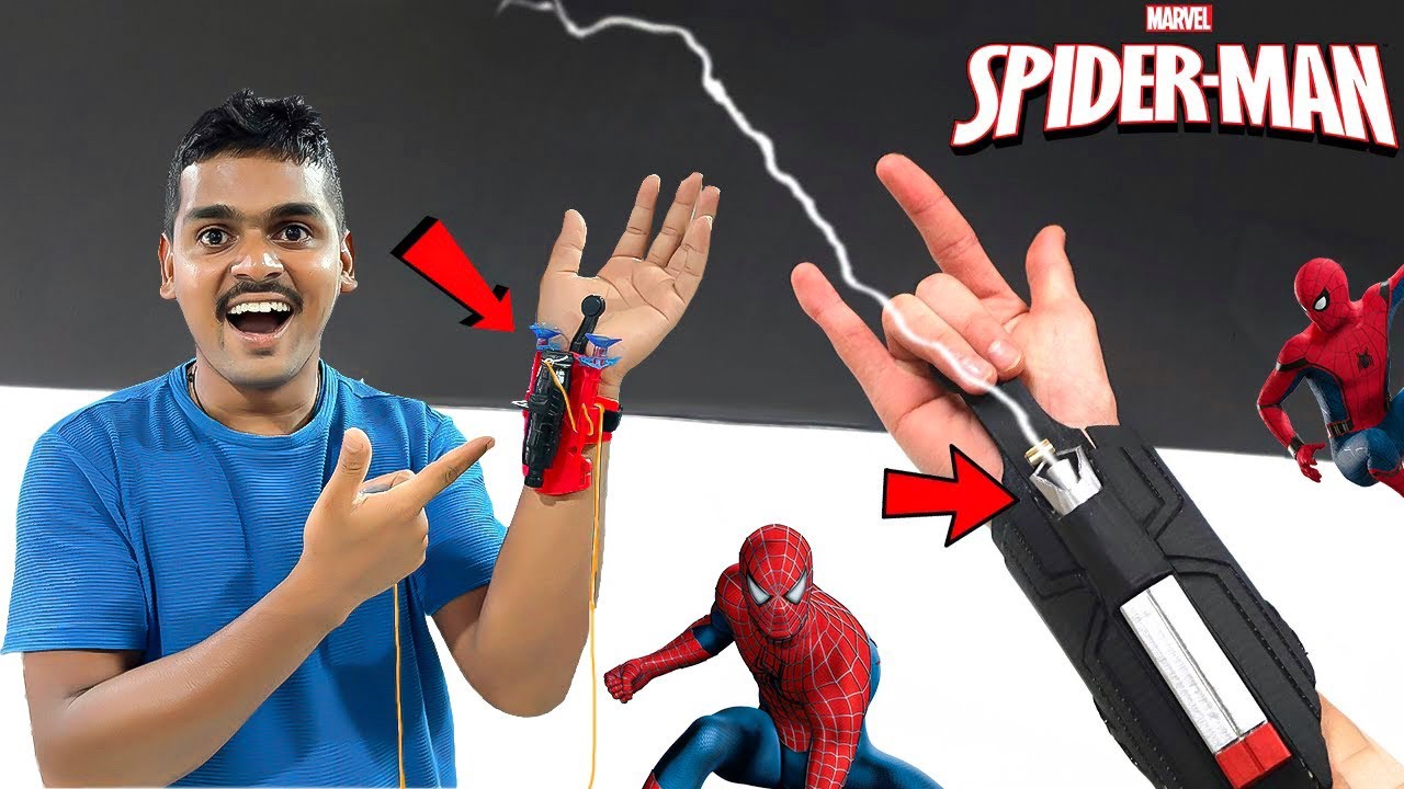 Web Shooter Toy, The Amazing Spiderman 🔥🔥 A Funny Unboxing and Review 😍 Telugu Experiments