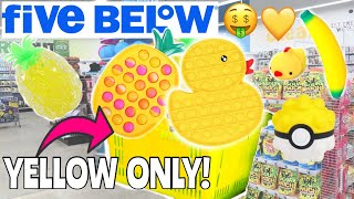 YELLOW ONLY FIDGET SHOPPING CHALLENGE! *MUST SEE* NO BUDGET 🍯🌟💛