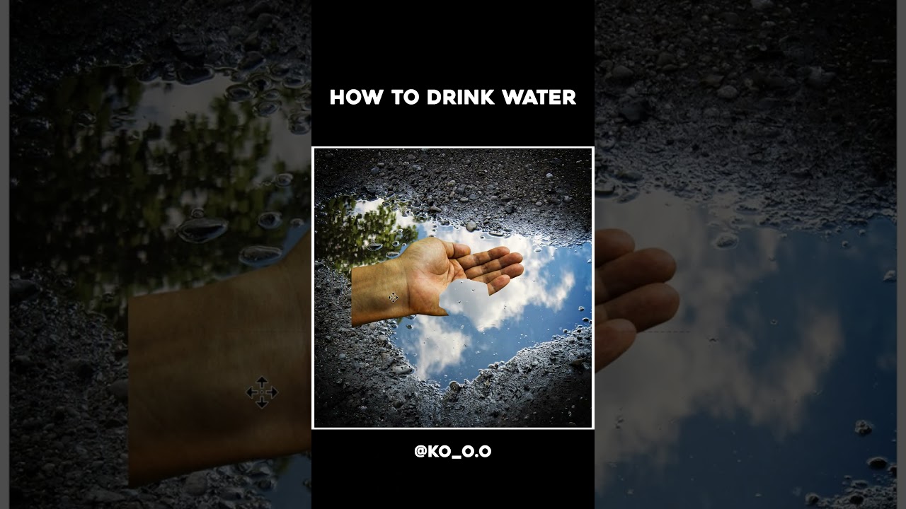 How to drink water 