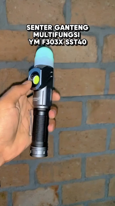 YEMAO YM F303X SENTER LED SST40 DAN COB CAHAYA TERANG Baterai JUMBO 21700 #shortsvideo