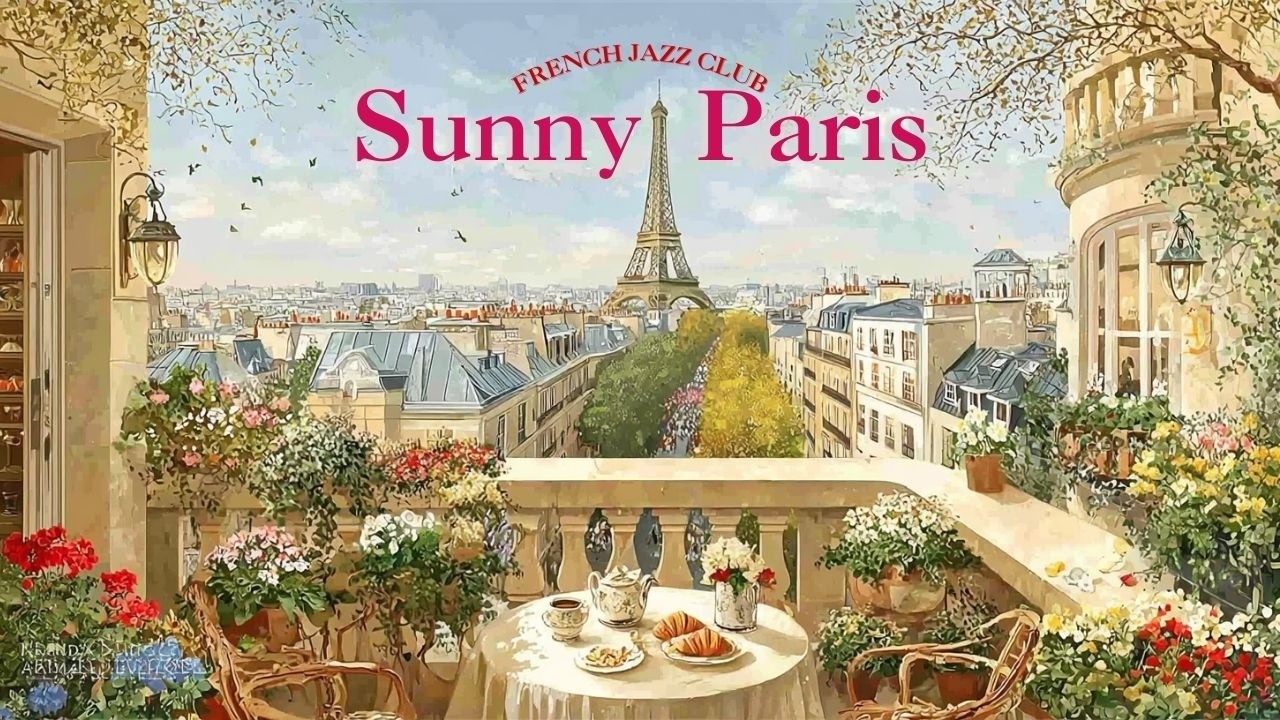 𝐌𝐨𝐫𝐧𝐢𝐧𝐠 𝐢𝐧 𝐏𝐚𝐫𝐢𝐬 ☕ Happy French Jazz — Beautiful Balcony View | Good Mood