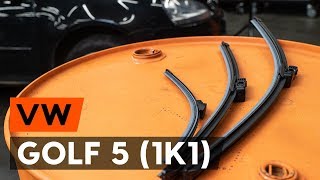 VW GOLF V (1K1) Ablaktörlő beszerelése: ingyenes videó
