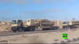 انتشار فيديو لتحرك دبابات مصرية نحو ليبيا