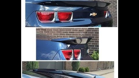 PhastekPerformance.com - 2010-2013 Camaro Coupe/Convertible ABS Plastic OEM Quality Spoiler
