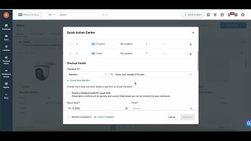 Quick Action Center in EZO