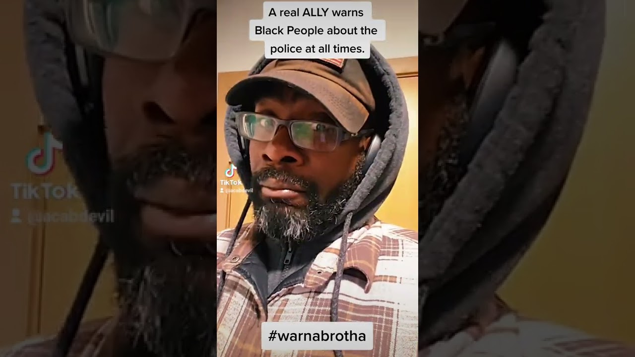 ⁣If you see the cops WARN A BROTHER! Only real allies so that. #warnabrother #shorts #acabdevil #fba