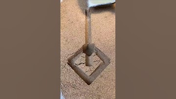 Make a white jade square stick #molding #handmade #sandcasting